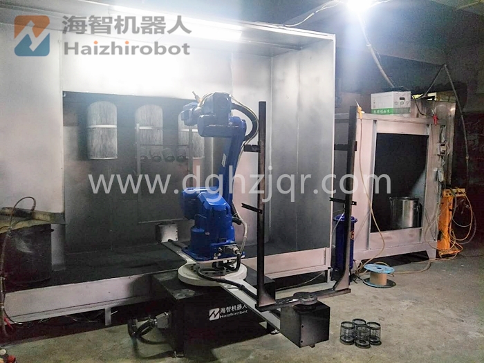 转台喷粉机器人 转台喷粉机器人