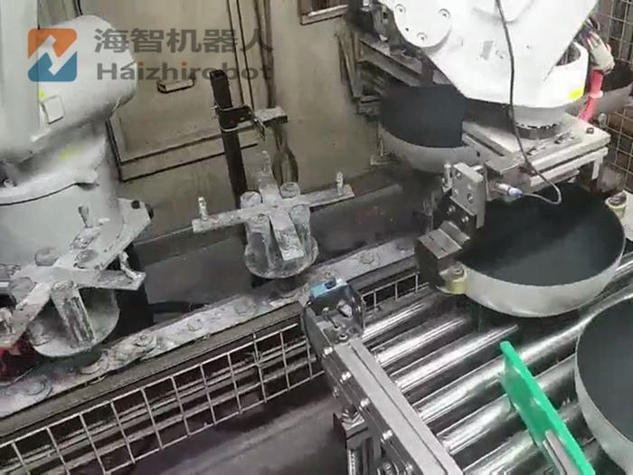厨卫锅具生产线搬运机械手(图1) 厨卫锅具生产线搬运机械手(图1)